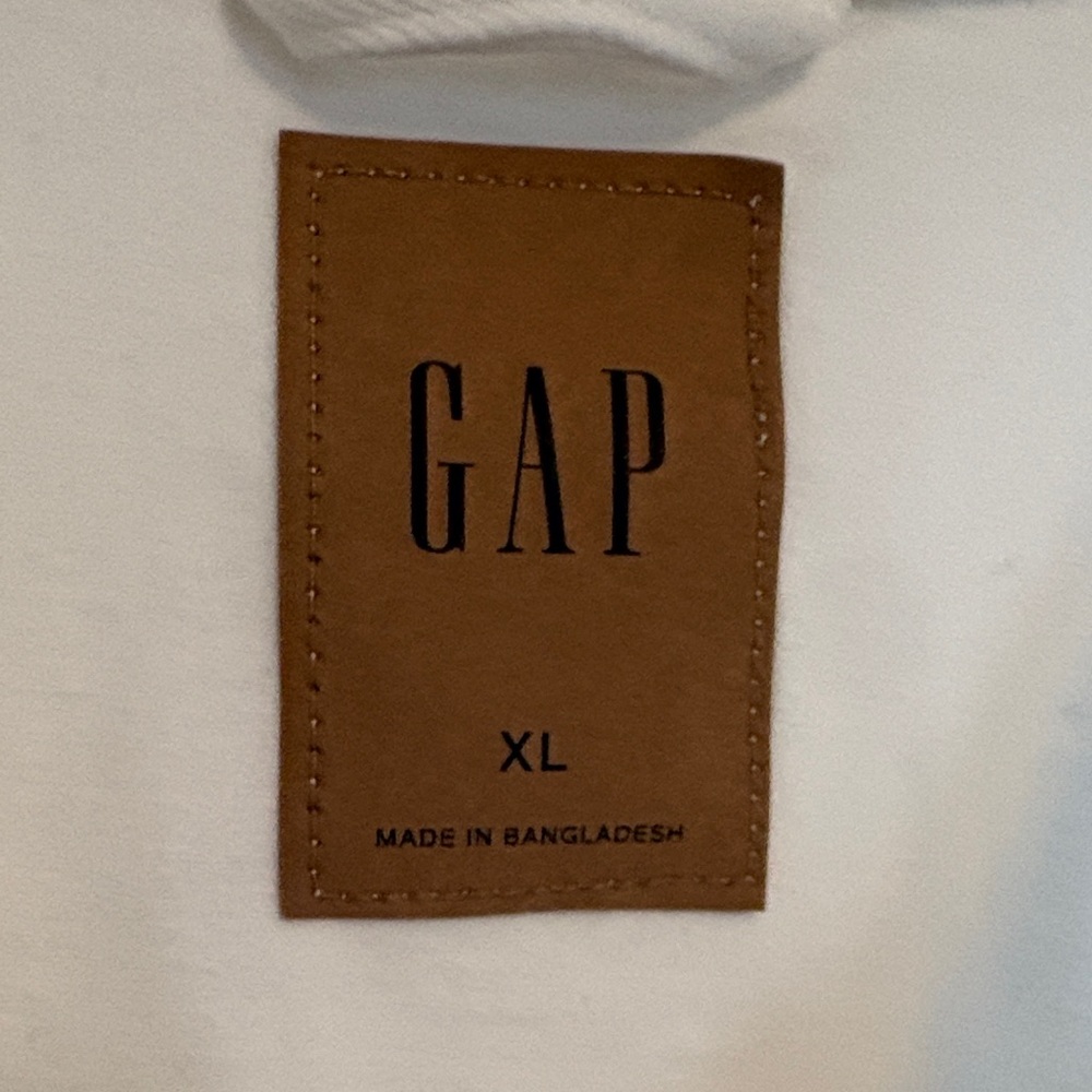 GAP White Denim Jacket - Size XL - Picture 4 of 6